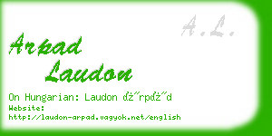arpad laudon business card